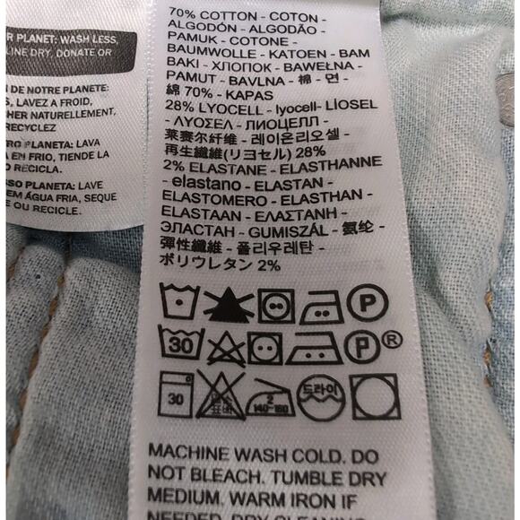 Levis 511 Jeans Mens Size 30x34 Blue Distressed Cotton Blend Slim Fit NEW NWT - Picture 13 of 16